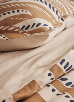 Online Bouchara HOUSSE DE COUETTE EN SATIN CORALIE CARAMEL