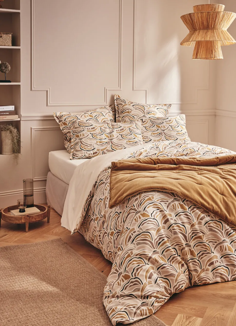 Hot Bouchara HOUSSE DE COUETTE EN SATIN CLARENCE GALET