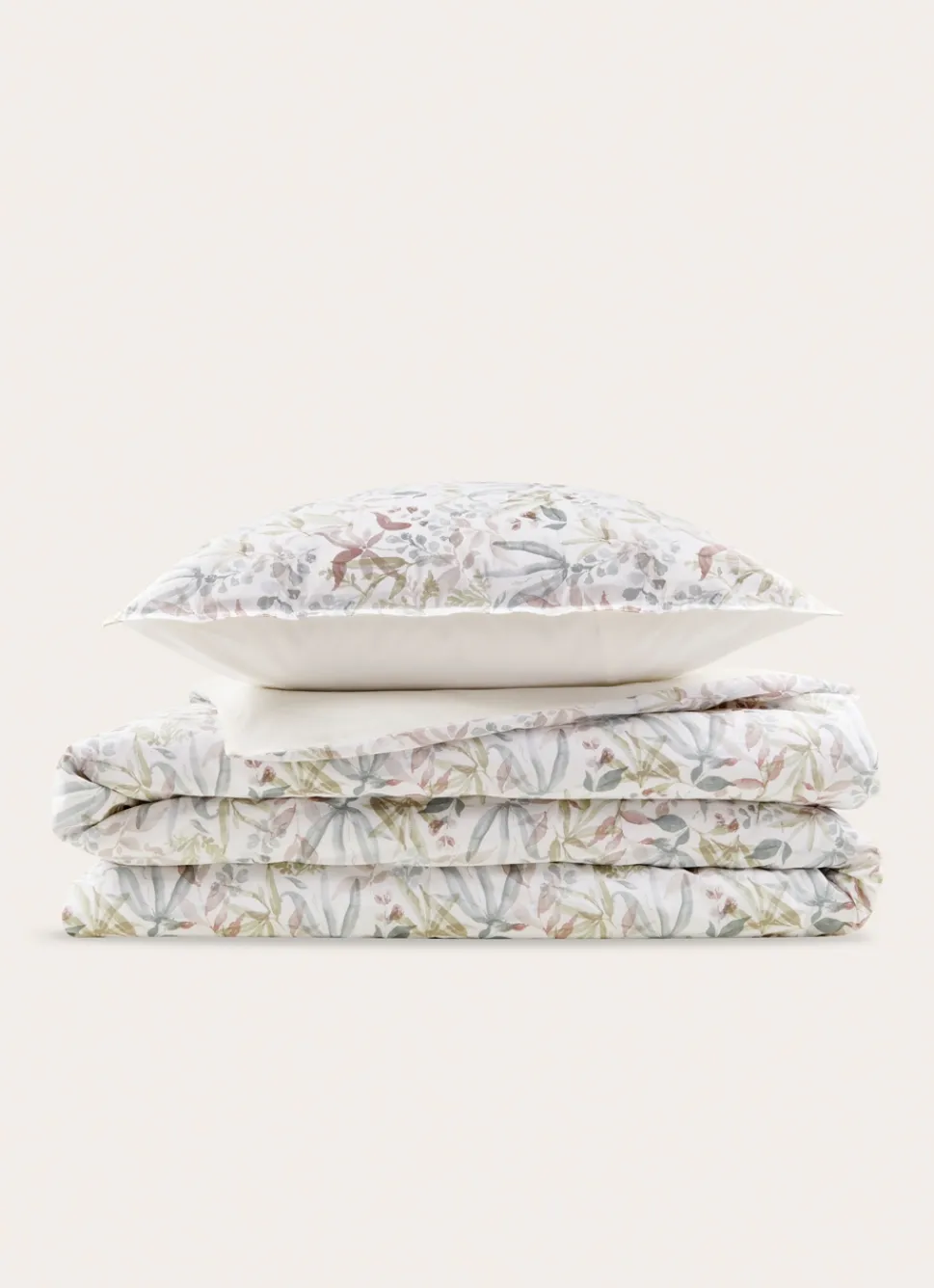 Best Bouchara HOUSSE DE COUETTE IMPRIMÉE FLEURI EN COTON LAVÉ LILAS