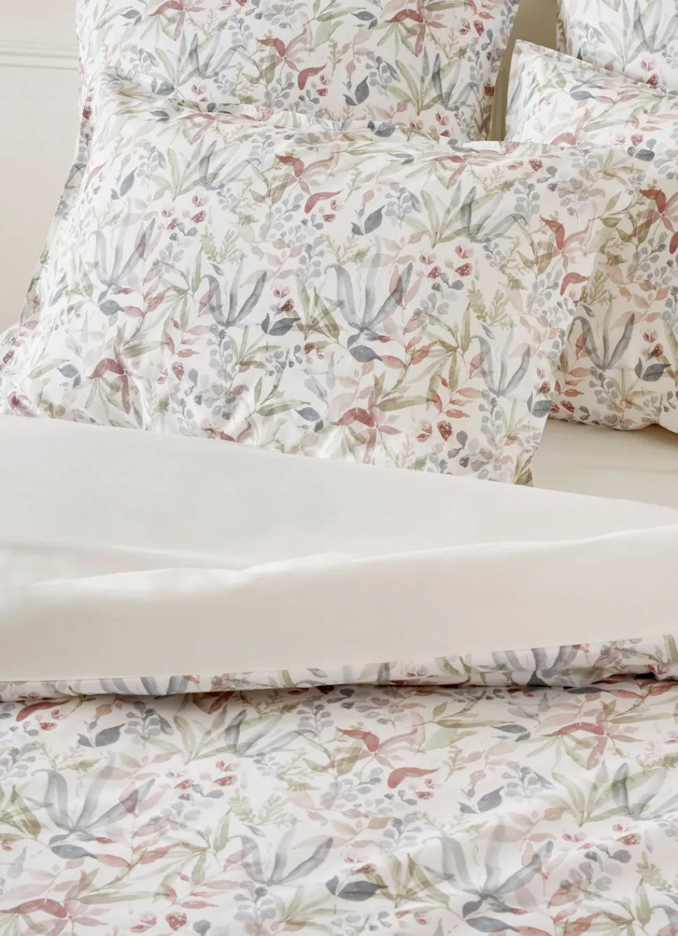 Best Bouchara HOUSSE DE COUETTE IMPRIMÉE FLEURI EN COTON LAVÉ LILAS