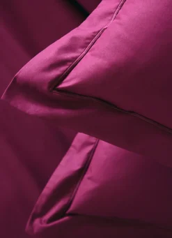 New Bouchara HOUSSE DE COUETTE UNIE EN PERCALE DE COTON GRENAT