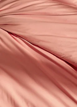 Hot Bouchara HOUSSE DE COUETTE UNIE EN PERCALE DE COTON CORAIL