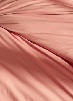 Hot Bouchara HOUSSE DE COUETTE UNIE EN PERCALE DE COTON CORAIL