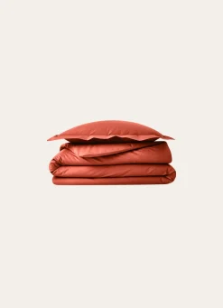 Discount Bouchara HOUSSE DE COUETTE UNIE EN PERCALE DE COTON TERRE