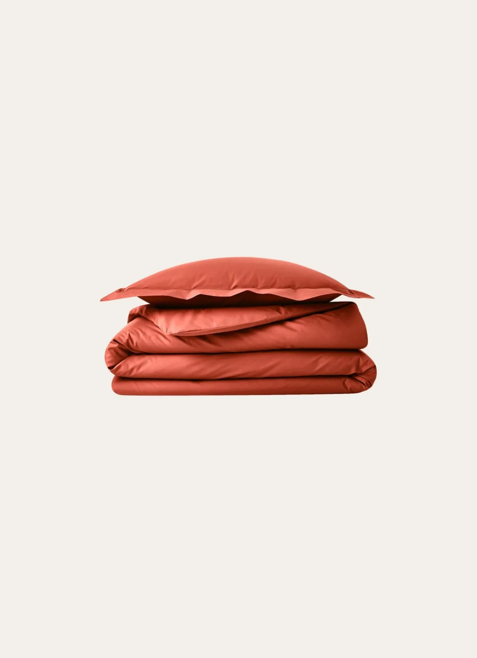 Discount Bouchara HOUSSE DE COUETTE UNIE EN PERCALE DE COTON TERRE