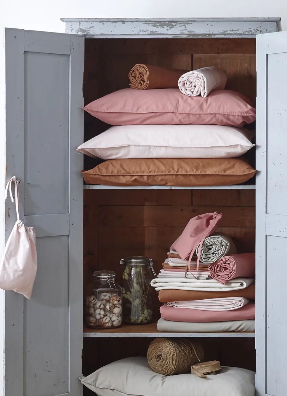 Sale Bouchara HOUSSE DE COUETTE UNIE EN COTON LAVÉ BIO ECRU