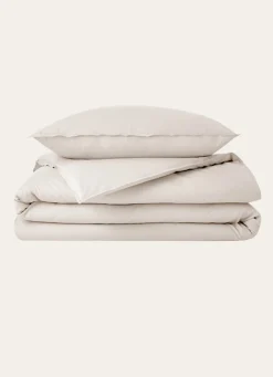 Sale Bouchara HOUSSE DE COUETTE UNIE EN COTON LAVÉ BIO ECRU