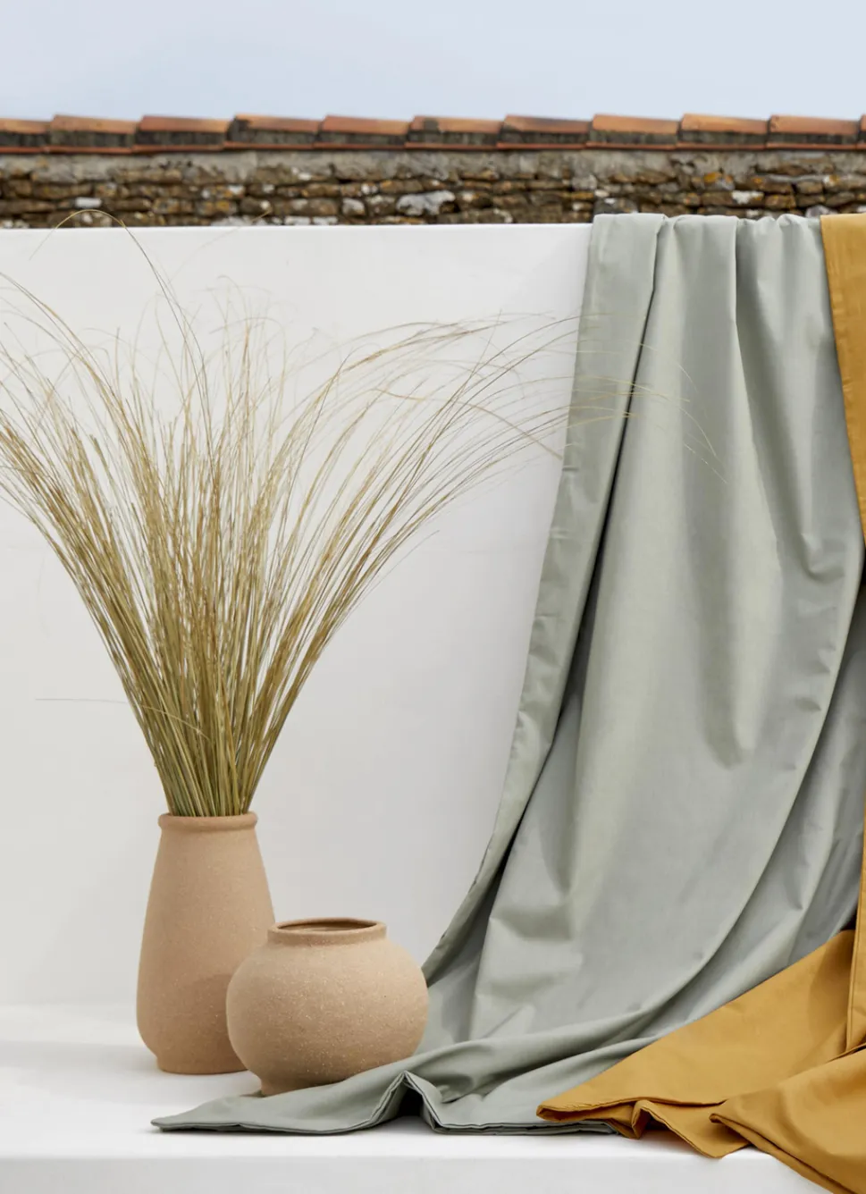 Clearance Bouchara HOUSSE DE COUETTE UNIE EN COTON VERT TENDRE