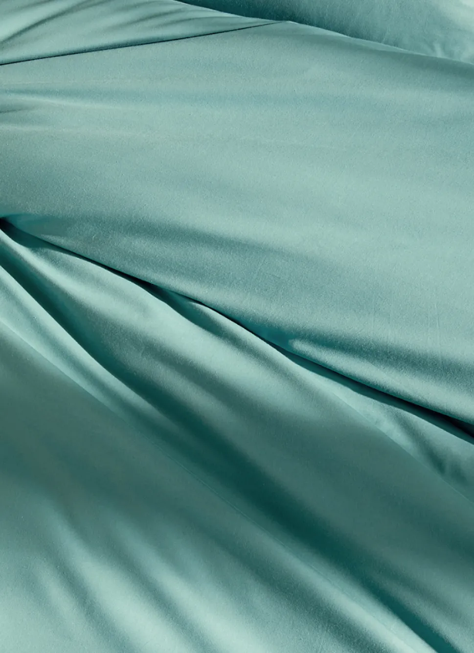 Online Bouchara HOUSSE DE COUETTE UNIE EN PERCALE DE COTON BLEU MINÉRAL