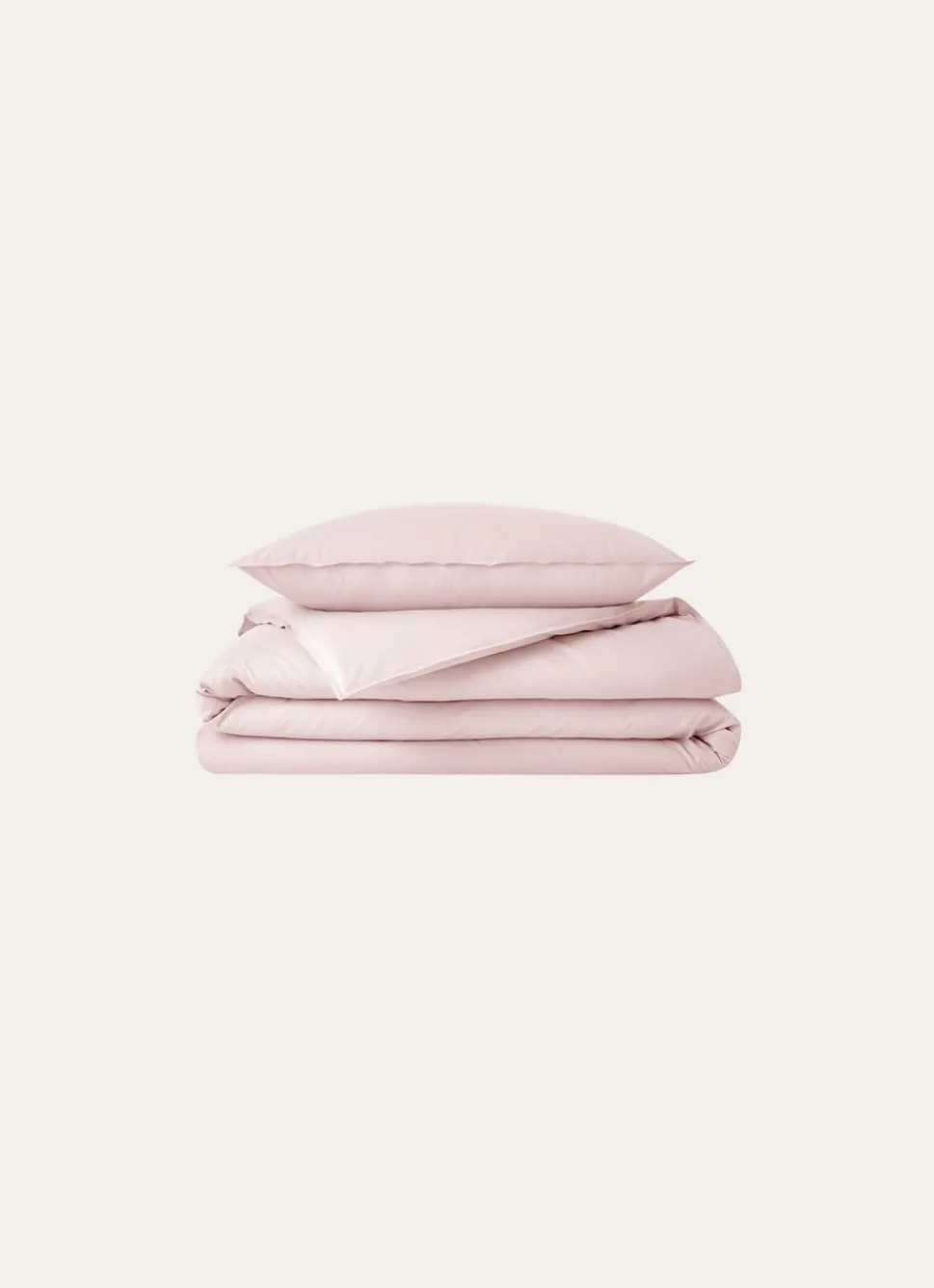 Sale Bouchara HOUSSE DE COUETTE UNIE EN COTON LAVÉ BIO ROSE PÂLE