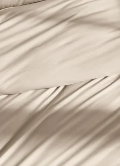 Best Bouchara HOUSSE DE COUETTE UNIE EN PERCALE DE COTON SABLE