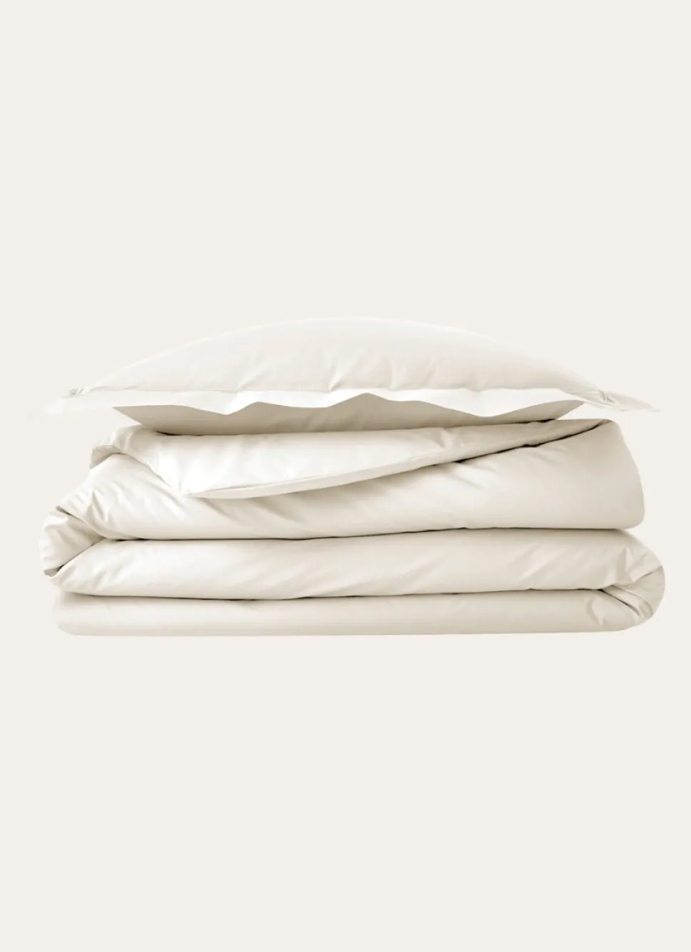 Best Bouchara HOUSSE DE COUETTE UNIE EN PERCALE DE COTON ECRU