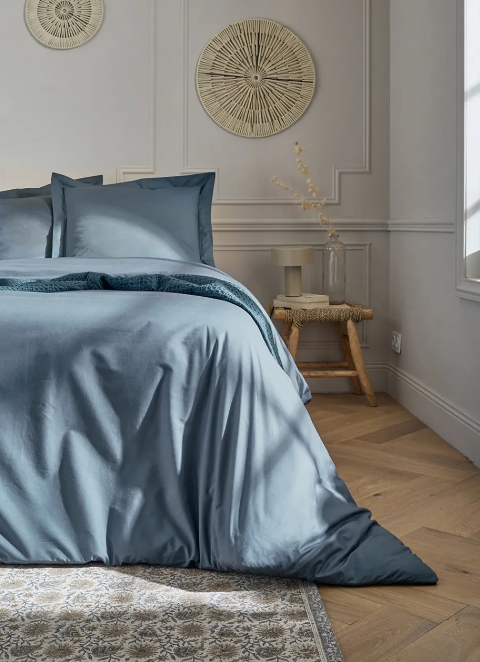Clearance Bouchara HOUSSE DE COUETTE UNIE EN PERCALE DE COTON JEAN