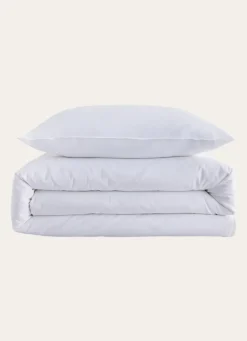 Outlet Bouchara HOUSSE DE COUETTE UNIE EN COTON LAVÉ BIO BLANC