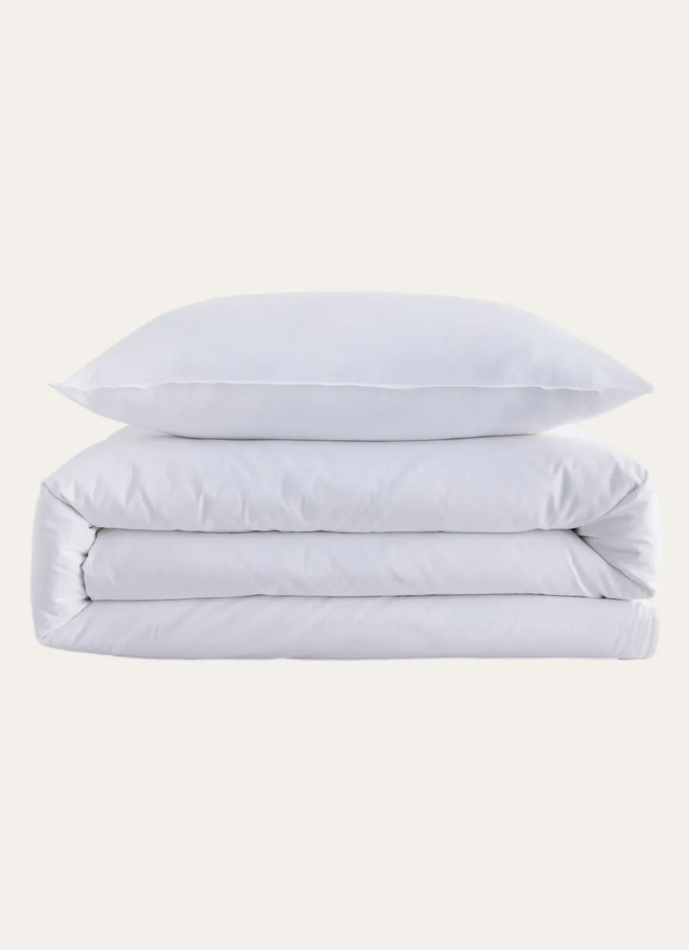 Outlet Bouchara HOUSSE DE COUETTE UNIE EN COTON LAVÉ BIO BLANC
