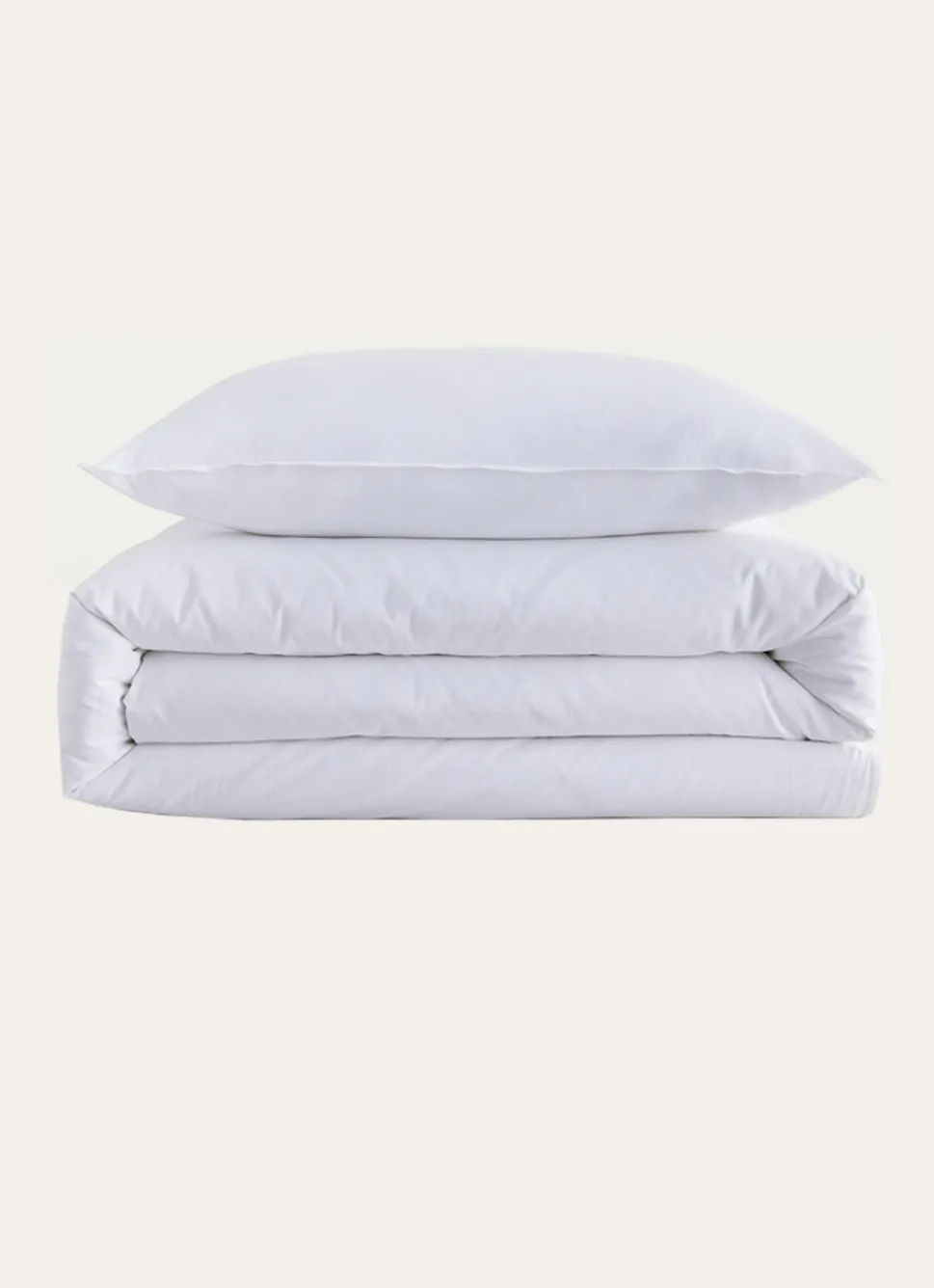 Outlet Bouchara HOUSSE DE COUETTE UNIE EN COTON LAVÉ BIO BLANC