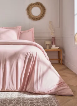 Sale Bouchara HOUSSE DE COUETTE UNIE EN PERCALE DE COTON PETALE