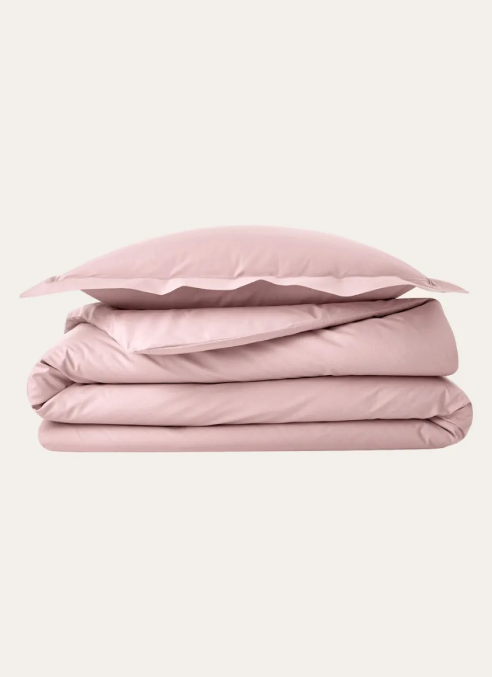 Sale Bouchara HOUSSE DE COUETTE UNIE EN PERCALE DE COTON PETALE