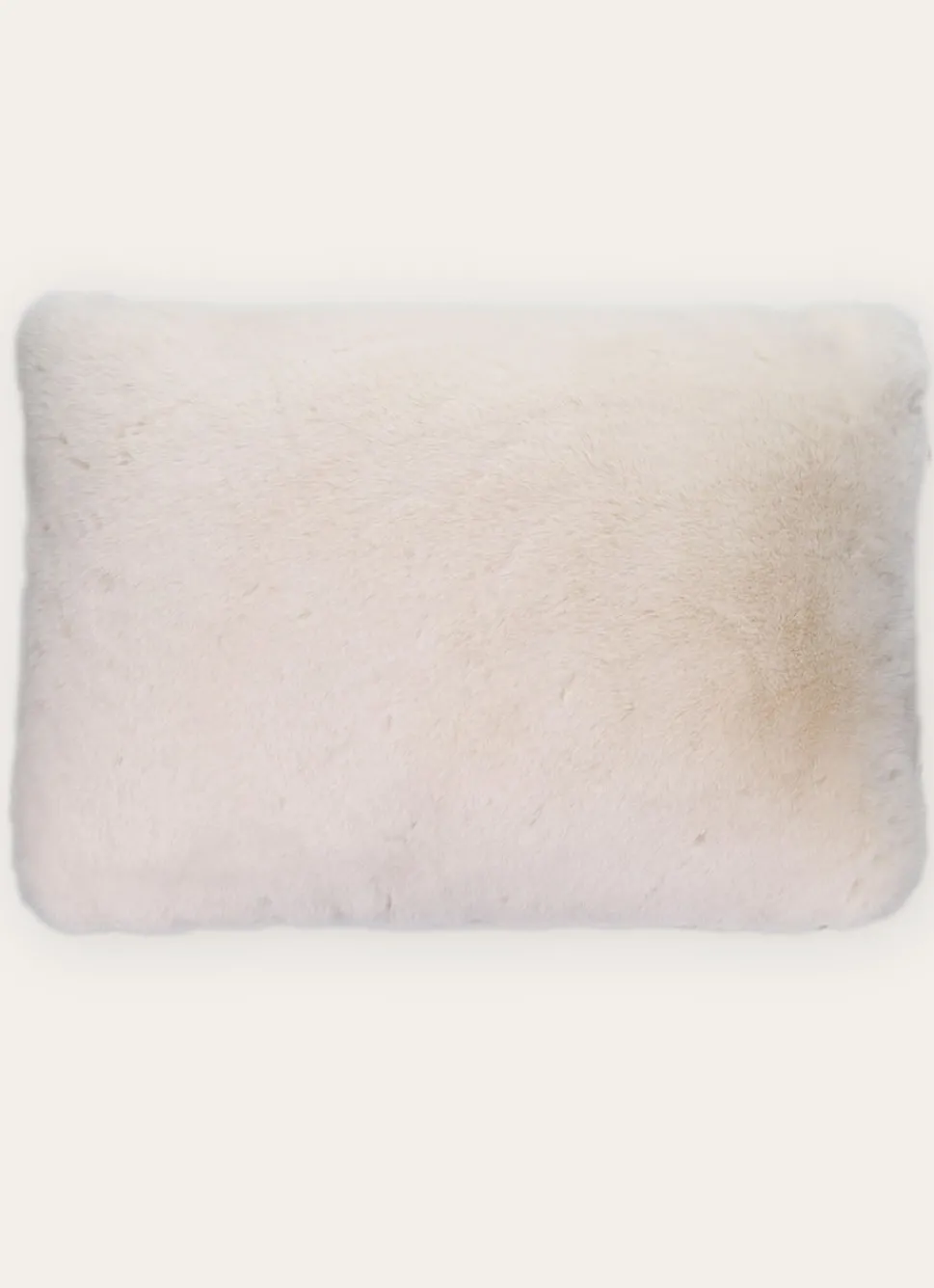 Bouchara HOUSSE DE COUSSIN EFFET FOURRURE BLANC CASSE
