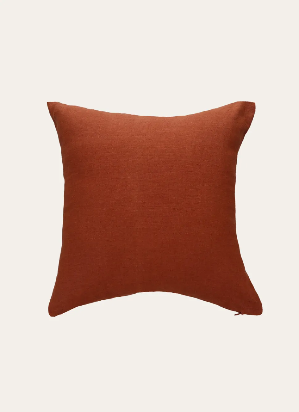 New Bouchara HOUSSE DE COUSSIN EN LIN LAVÉ MARRON