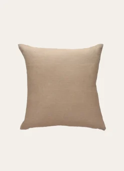 Clearance Bouchara HOUSSE DE COUSSIN EN LIN LAVÉ BEIGE TAUPE