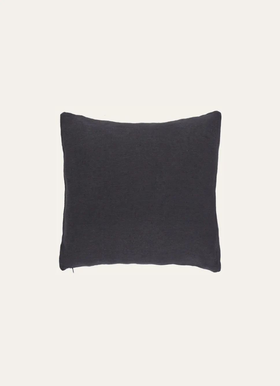 Discount Bouchara HOUSSE DE COUSSIN EN LIN LAVÉ Noir