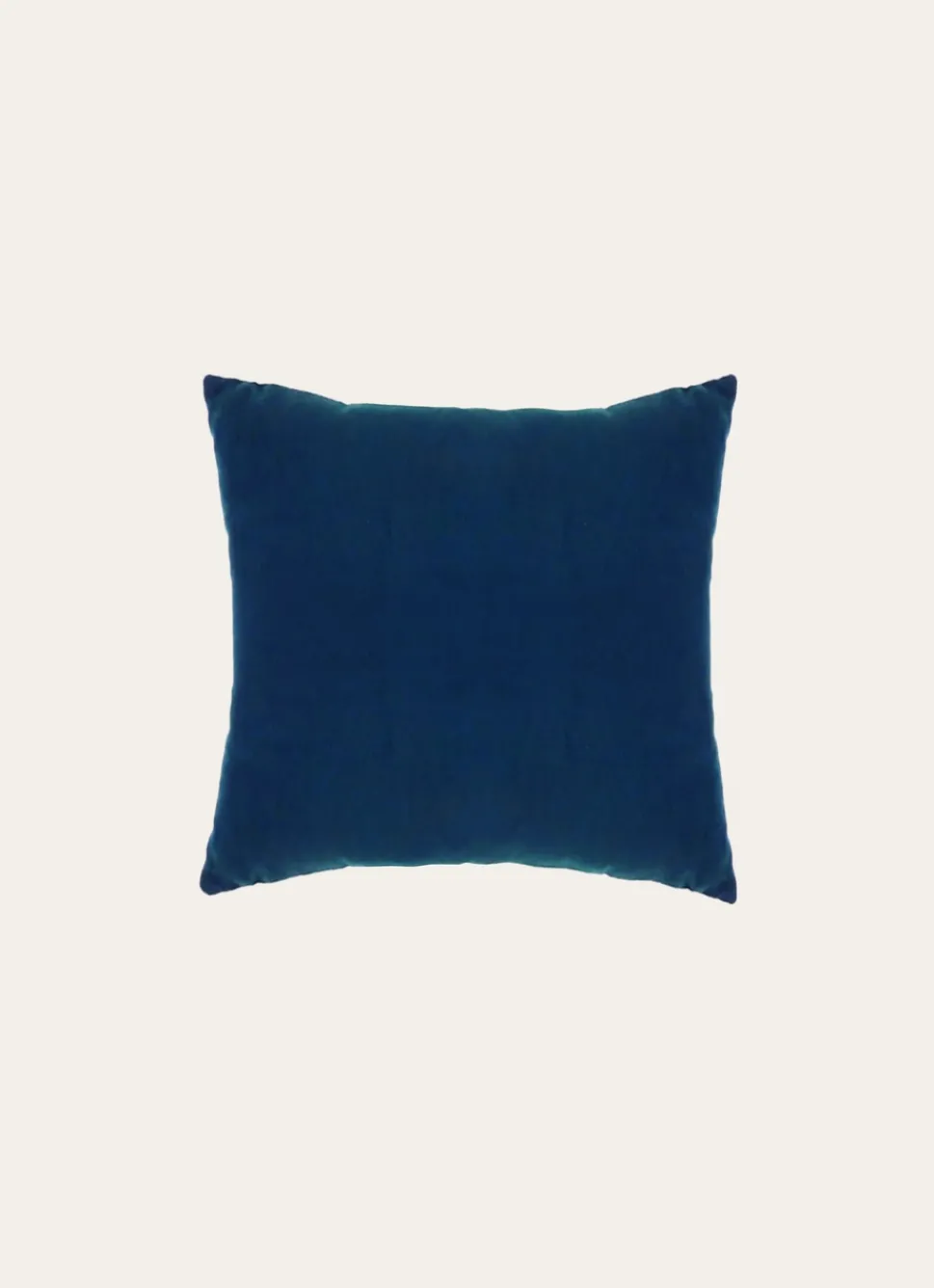 Online Bouchara HOUSSE DE COUSSIN EN VELOURS AVEC DOS CHAMBRAY SAPHIR