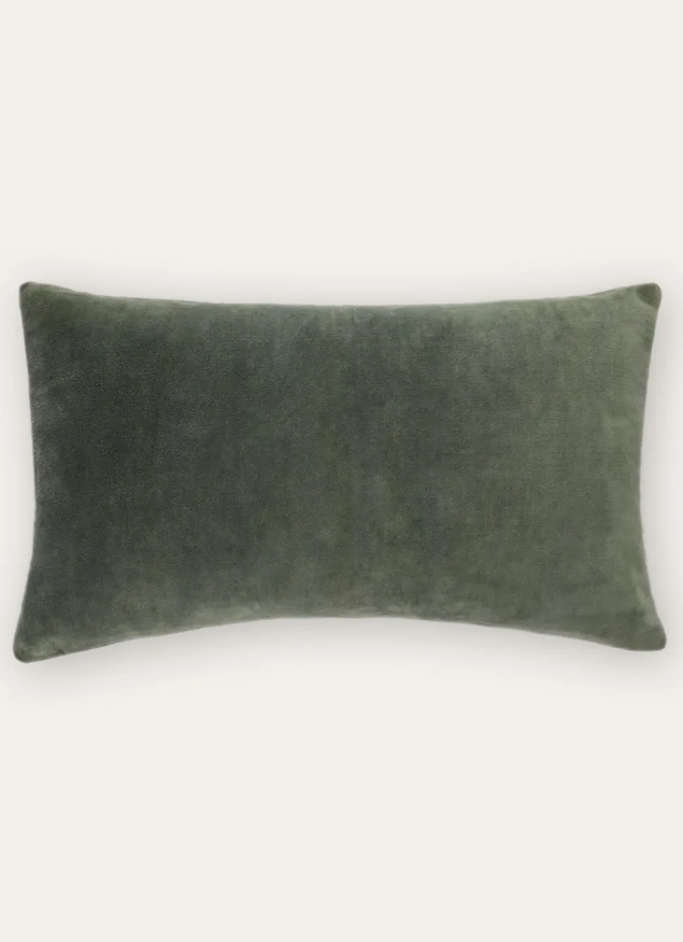 Bouchara HOUSSE DE COUSSIN EN VELOURS AVEC DOS CHAMBRAY vert