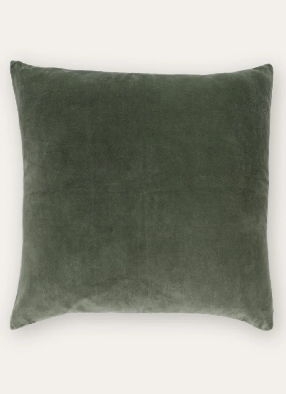 Clearance Bouchara HOUSSE DE COUSSIN EN VELOURS AVEC DOS CHAMBRAY vert