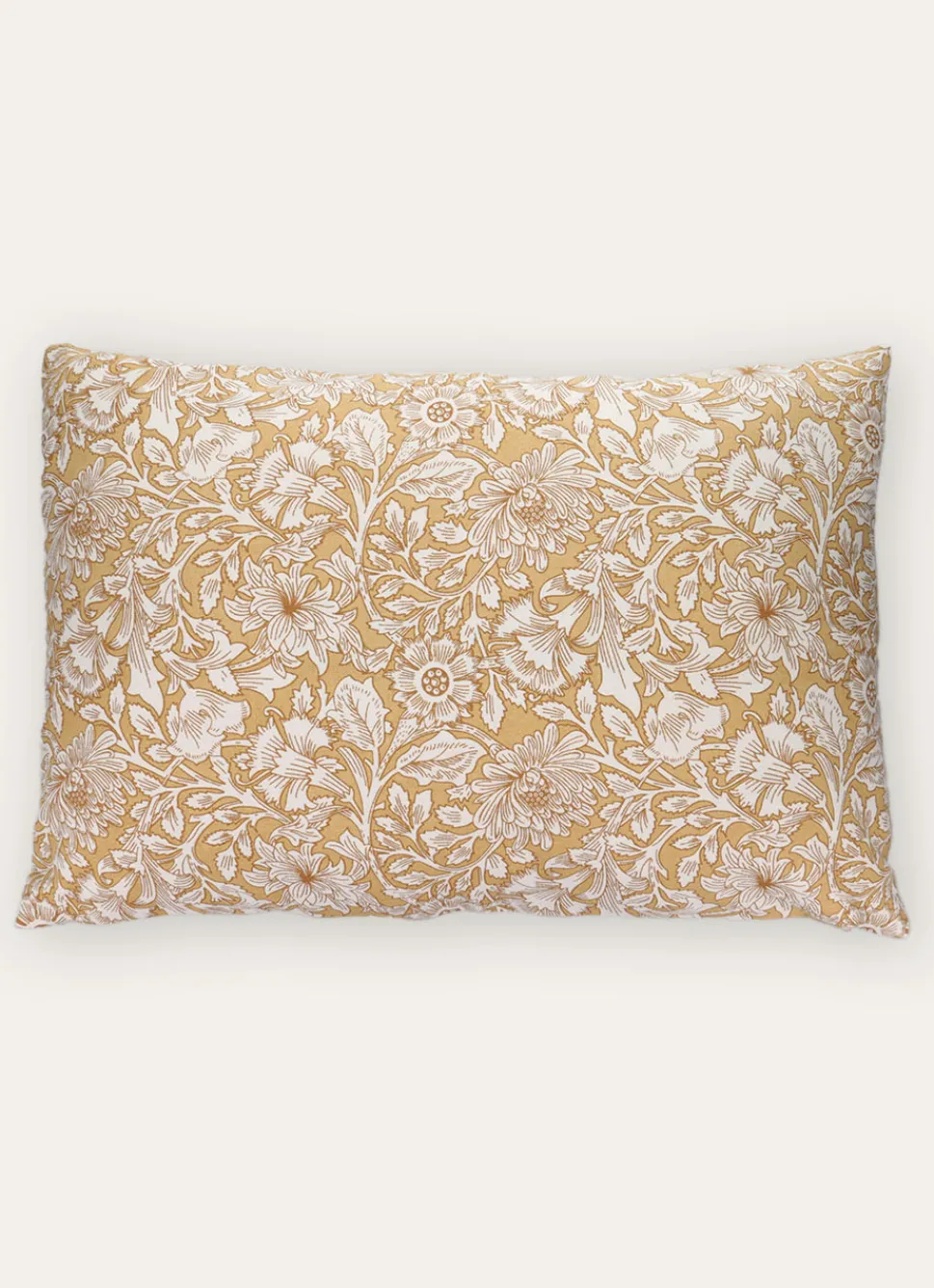 Online Bouchara HOUSSE DE COUSSIN IMPRIMÉ FLORAL EN COTON JAUNE