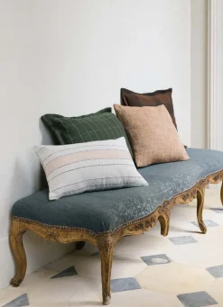 Best Bouchara HOUSSE DE COUSSIN JACQUARD À CARREAUX VERT FONCE