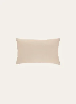 Hot Bouchara HOUSSE DE COUSSIN RECTANGULAIRE EN LIN LAVÉ BEIGE TAUPE