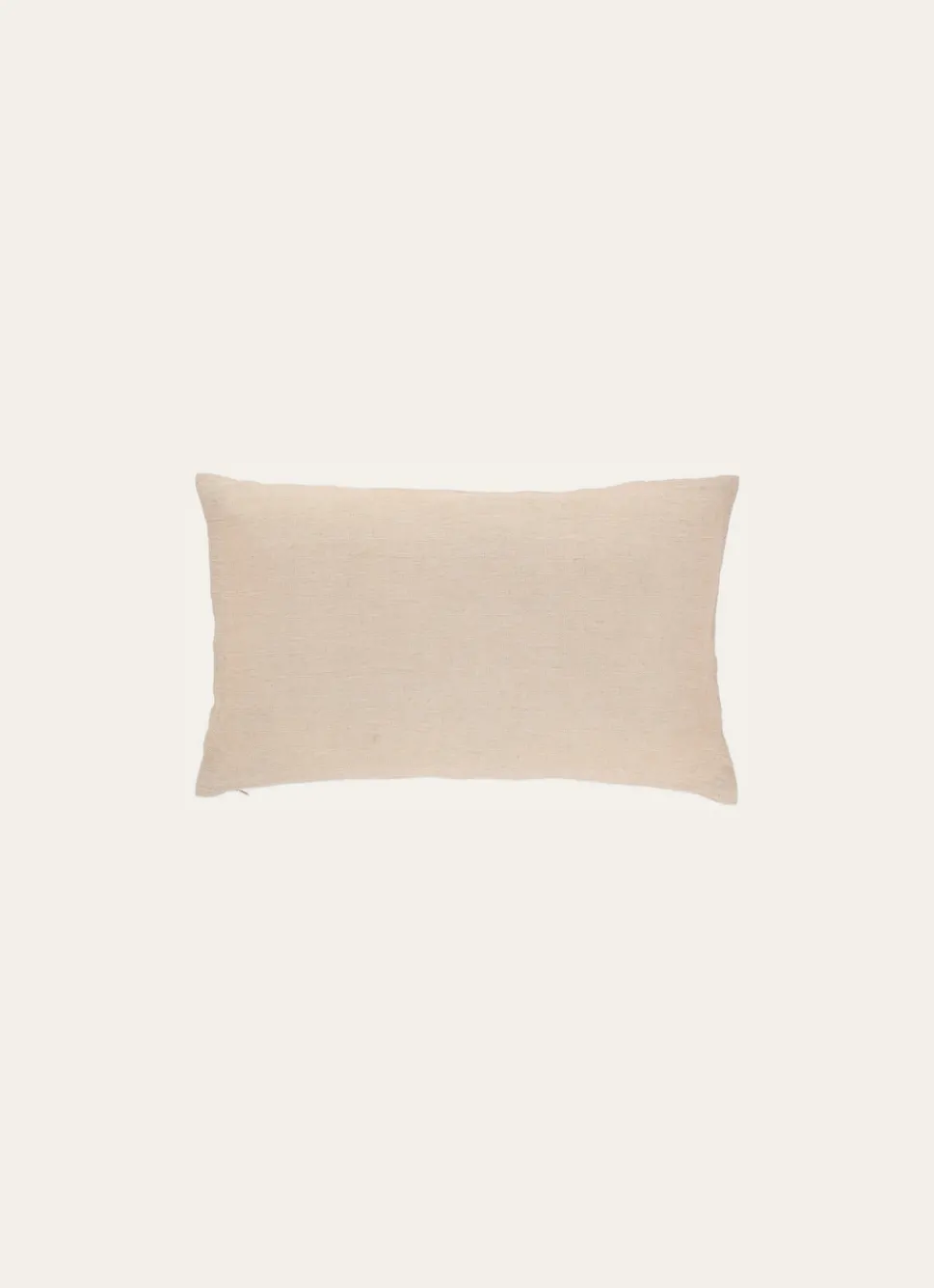 Hot Bouchara HOUSSE DE COUSSIN RECTANGULAIRE EN LIN LAVÉ BEIGE TAUPE