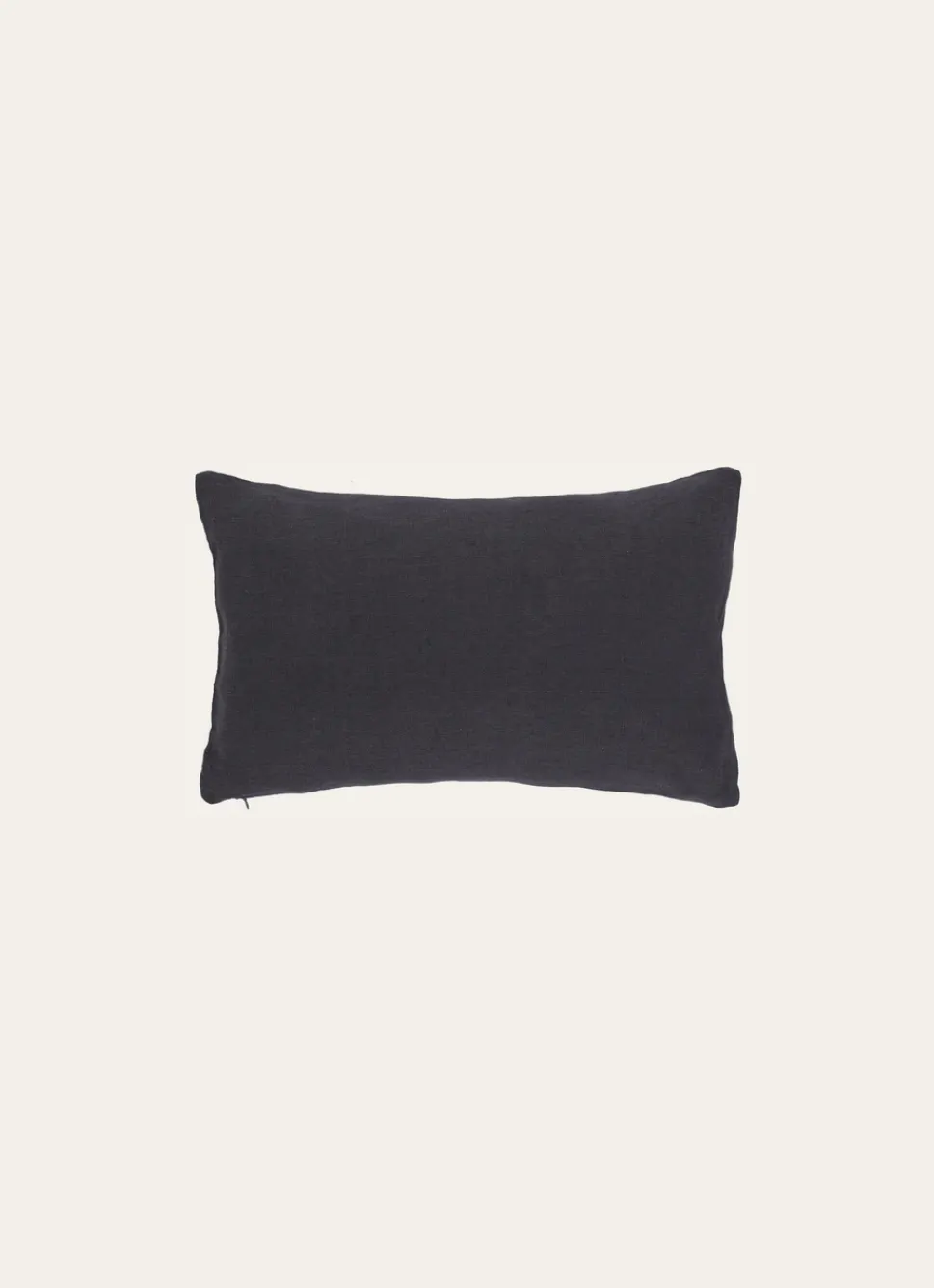 Hot Bouchara HOUSSE DE COUSSIN RECTANGULAIRE EN LIN LAVÉ Noir
