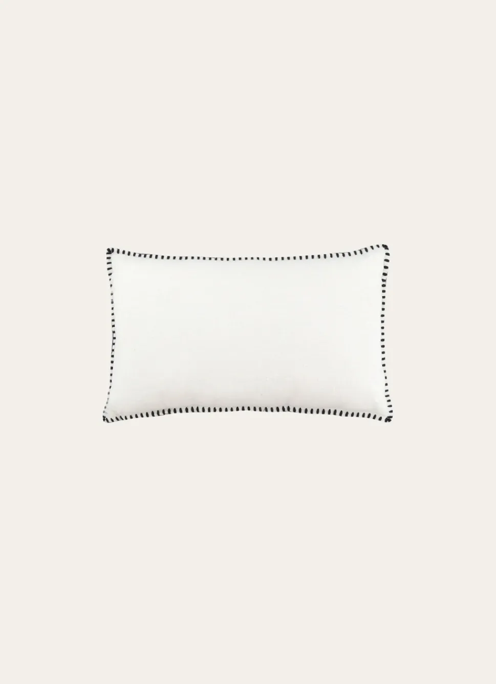 New Bouchara HOUSSE DE COUSSIN RECTANGULAIRE EN LIN BLANC