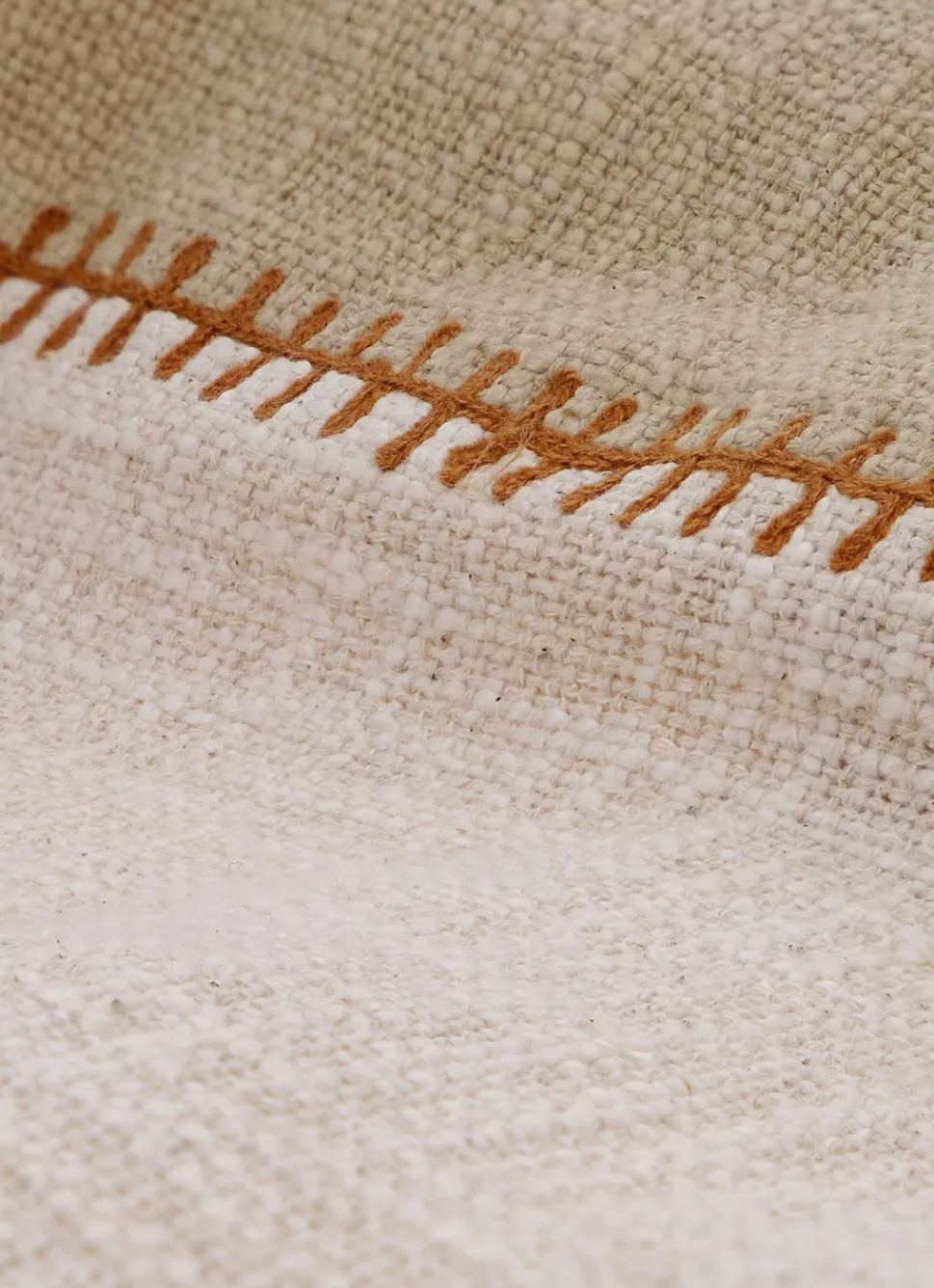 Online Bouchara HOUSSE DE COUSSIN TEXTURÉE BRODÉE BEIGE