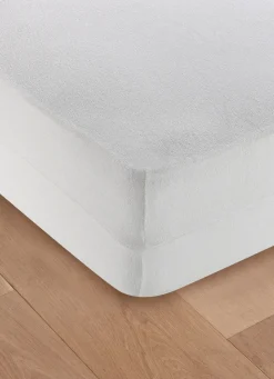 Online Bouchara HOUSSE INTÉGRALE EN ÉPONGE BOUCLETTE ANTI-ACARIENS BLANC