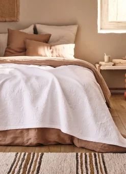 Best Bouchara JETE DE LIT JACQUARD EN COTON AVIGNON BLANC