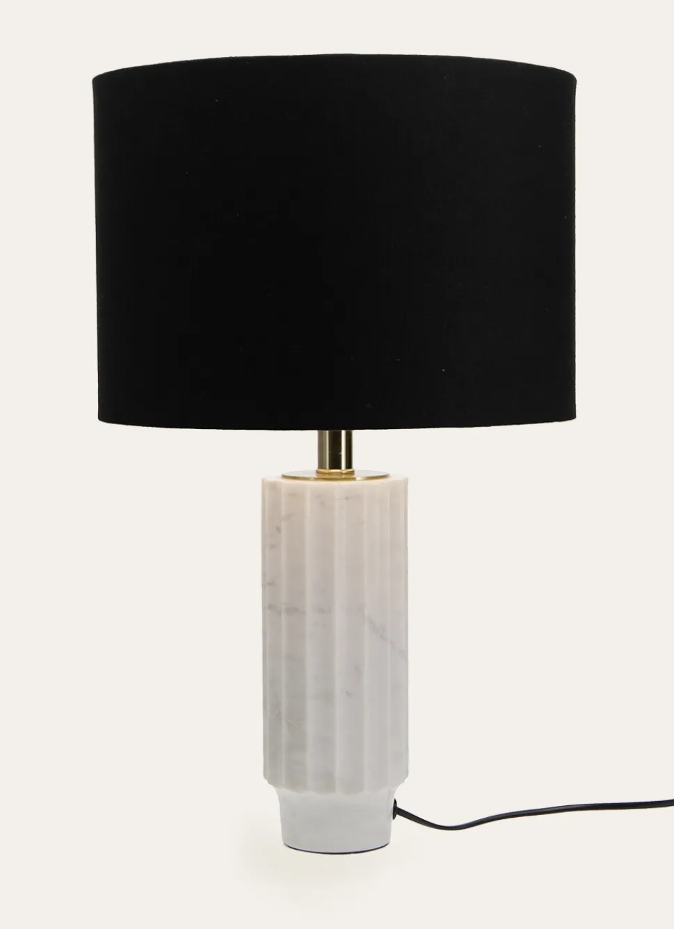 Sale Bouchara LAMPE À POSER EN MARBRE ET LIN MARBRE/NOIR