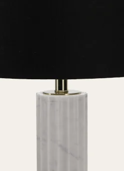 Sale Bouchara LAMPE À POSER EN MARBRE ET LIN MARBRE/NOIR