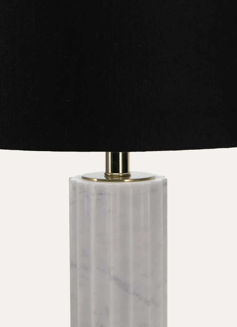 Sale Bouchara LAMPE À POSER EN MARBRE ET LIN MARBRE/NOIR