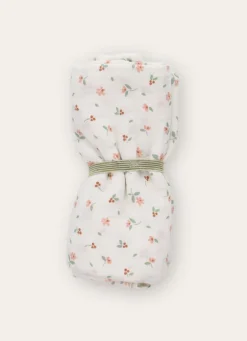 Discount Bouchara LANGE PETITES FLEURS EN GAZE DE COTON ÉCRU