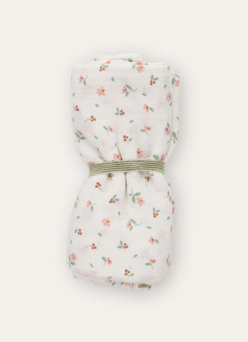 Discount Bouchara LANGE PETITES FLEURS EN GAZE DE COTON ÉCRU