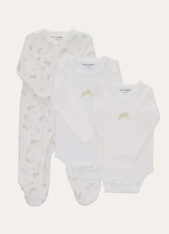 Best Bouchara LAPIN SET GRENOUILLÈRE ET BODY ÉCRU