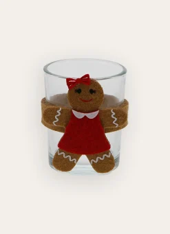 Online Bouchara LOT 2 PHOTOPHORES DE NOËL MR & MME PAIN D'ÉPICES BRUN