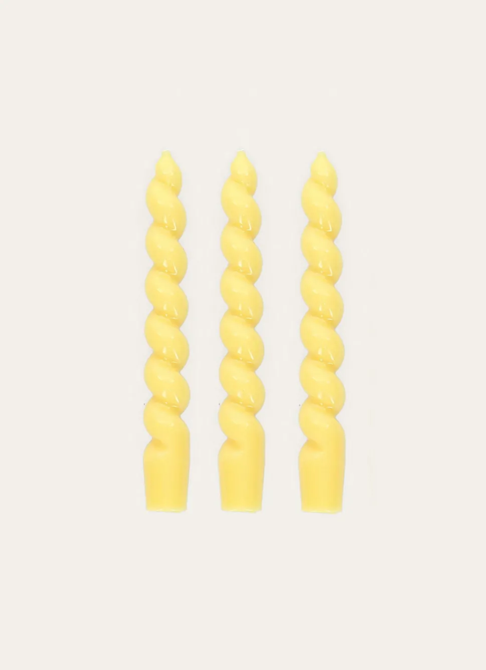 Online Bouchara LOT DE 3 BOUGIES TORSADÉES JAUNE