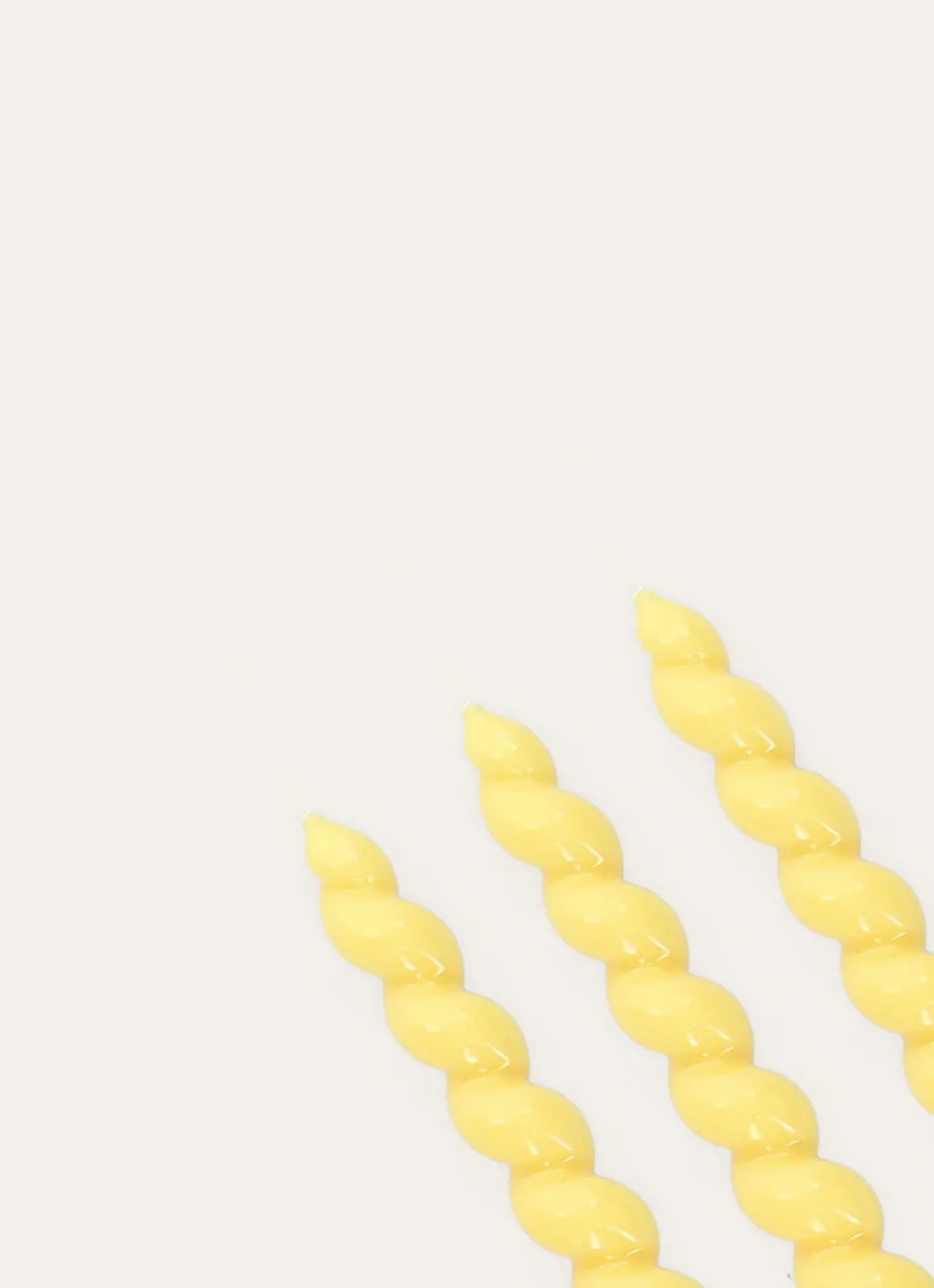 Online Bouchara LOT DE 3 BOUGIES TORSADÉES JAUNE