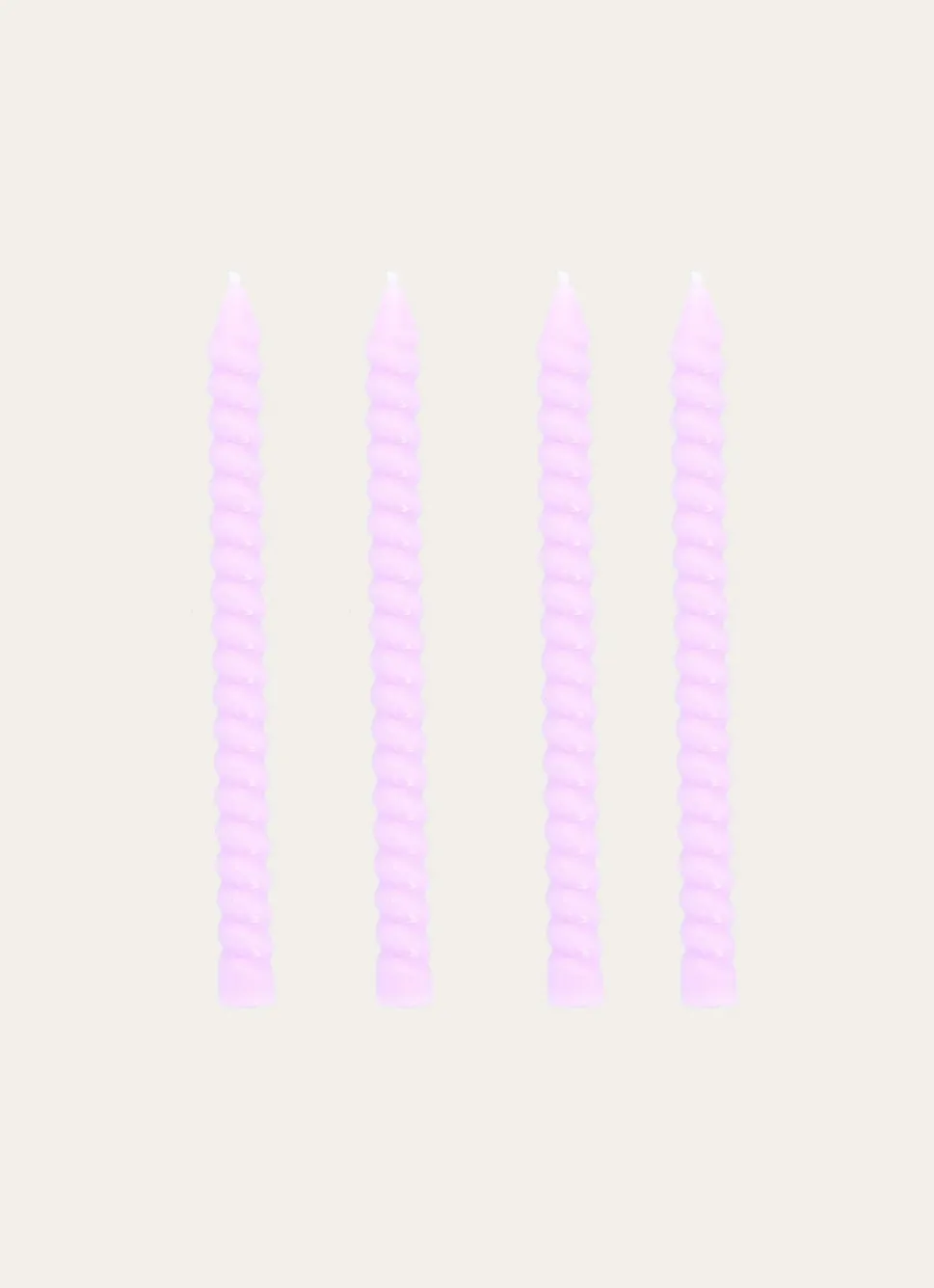 Discount Bouchara LOT DE 4 MINI BOUGIES TORSADÉES LILAS