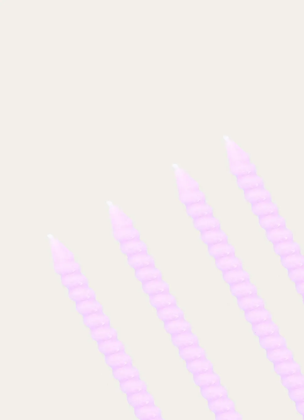 Discount Bouchara LOT DE 4 MINI BOUGIES TORSADÉES LILAS