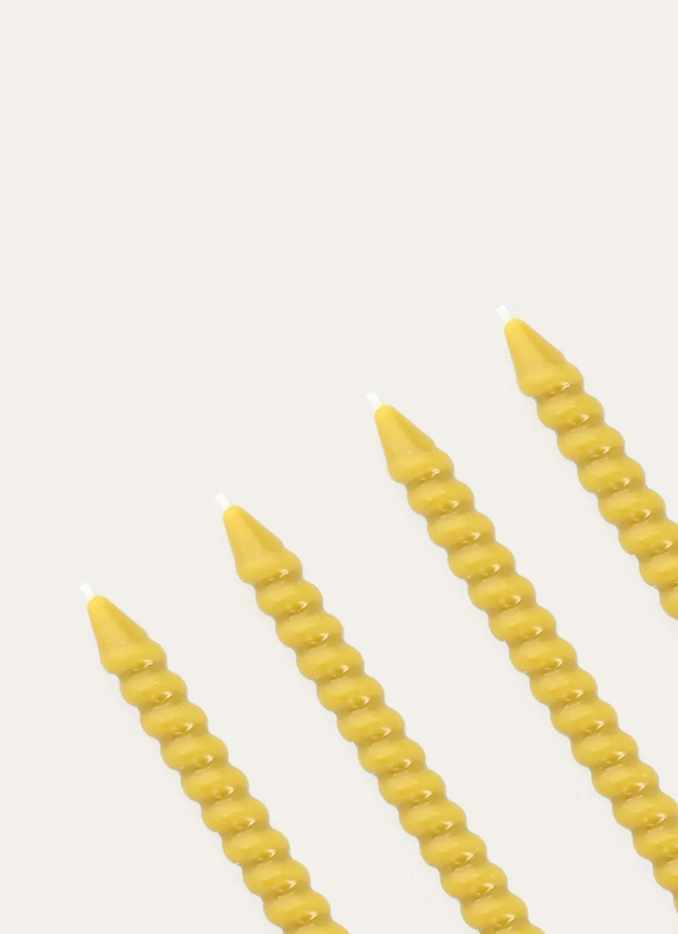 Hot Bouchara LOT DE 4 MINI BOUGIES TORSADÉES SAUJE